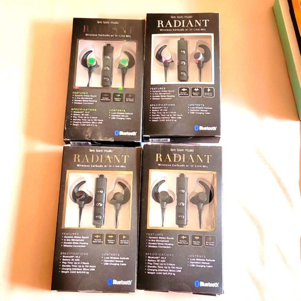 Wireless Earbuds W/In-line Mic
